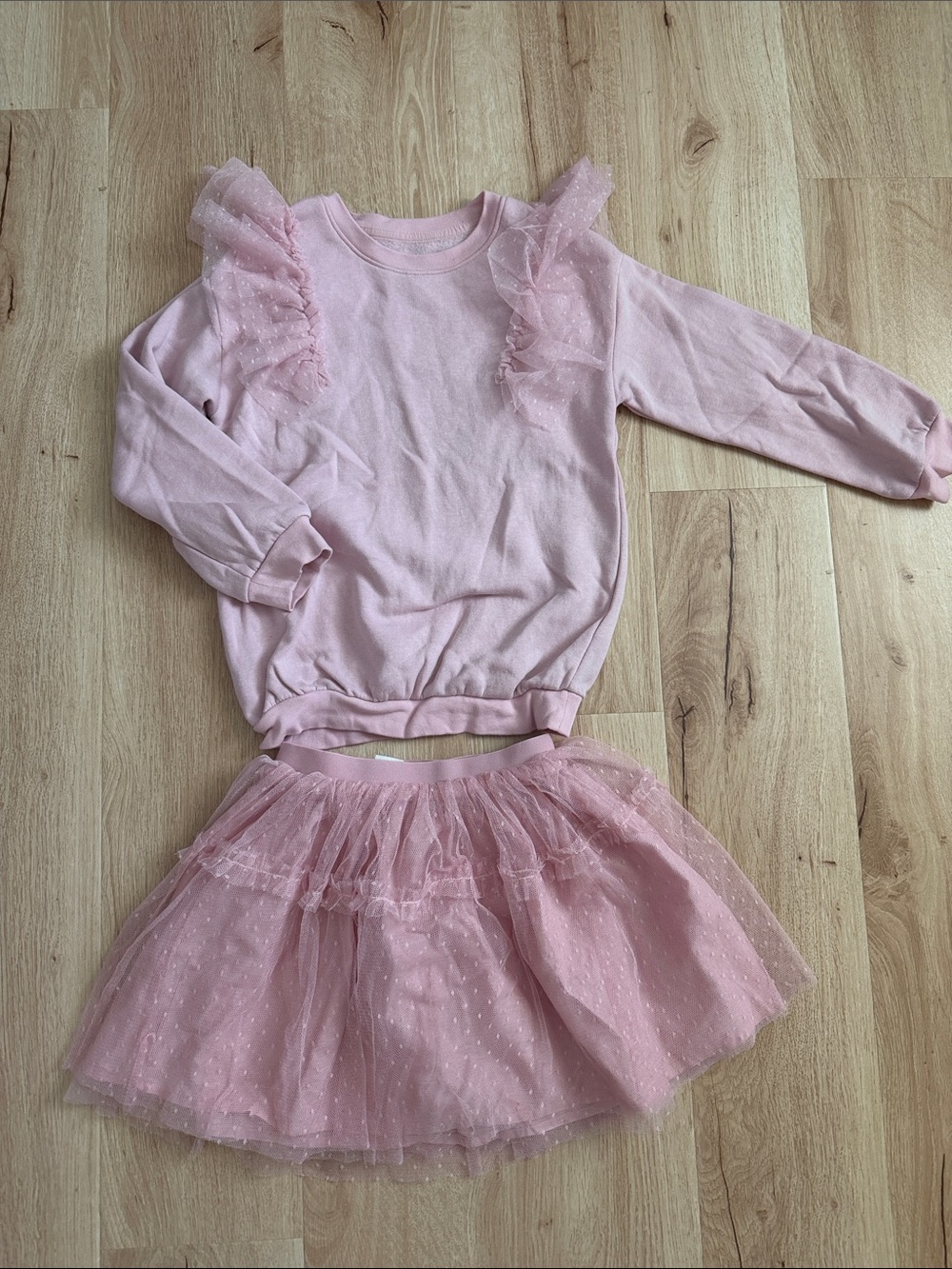 Gap Pink Tulle Ruffle set
